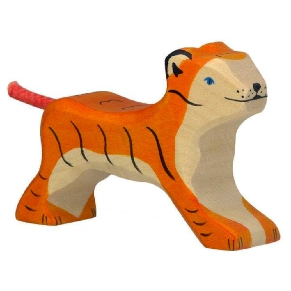 NWT Holztiger Wooden Toys Tiger Cub